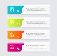 Vector colorful info graphics for your business presentations N61