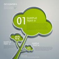 vector abstract 3d tree infographics