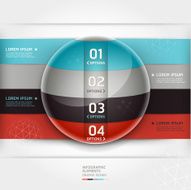 Abstract infographics element circle template