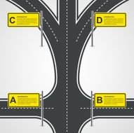 Abstract Road And Street Business Infographic Design Concept N2