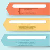 Fullcolor infographics design with stripes and