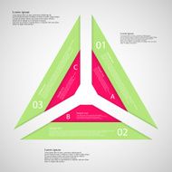 Triangle from three parts