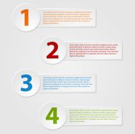 Abstract banners with circles Infographic design