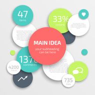 Circle business Infographics design template