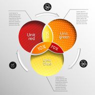 Business diagram template with text fields N7