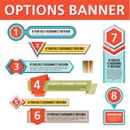 Options Vector Banners for Creative Infographics