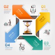 Business management planning infographics template