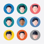 Set of avatar icons N17