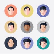 Set of avatar icons N18