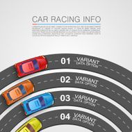 Car racing info art cover N4