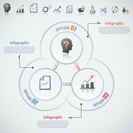 Modern infographic option banner N48