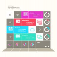 Trendy design infographic