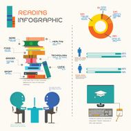 Book Infographics vector illustration N2