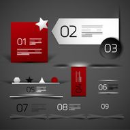 Vector clean business style infographic design