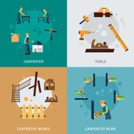 Carpentry Icons Set