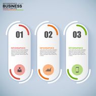 Abstract 3D digital business Infographic N18