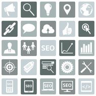 Vector Set of SEO Icons N8