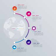 Abstract illustration Infographic web design