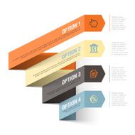 Bank theme abstract infographics template