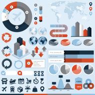 Logistics Infographic Elements & Icon Set N2