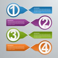 Abstract infographic design template N8