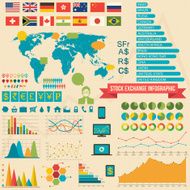 Stock Exchange Infographic Elements