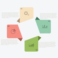 Vector modern infographic background