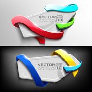 Conceptual vector banners set