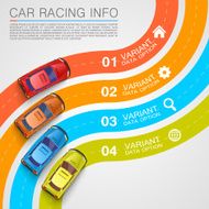 Car racing info art cover N5