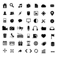 icons set of financial web technology business managemen marketing items