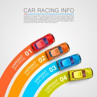 Car racing info art cover N6