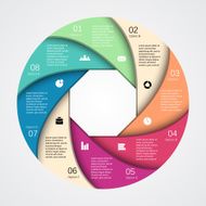 Modern vector info graphic for business project N70