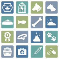 Vector Set of Pets Icons N9