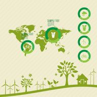 Ecological and save the world green N2