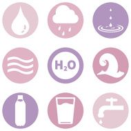 Vector Set of Water Icons N4