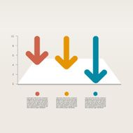 Example of chart Infographics element Sample graph