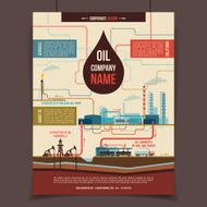 Oil company corporate poster