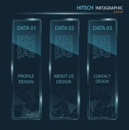 hi-tech banner infographic