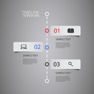 Vector Infographic Timeline - Report Design Template with Labels