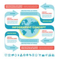 Business infographic concept - vector template illustration