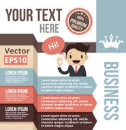 Modern business vector design template