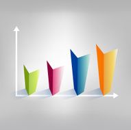 Example of cube chart Infographics element N2