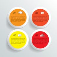 Modern business circle style options banner Vector eps10 N2