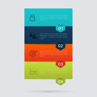 Abstract business info graphics template with icons N20