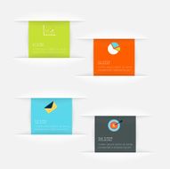 Abstract business info graphics template with icons N22