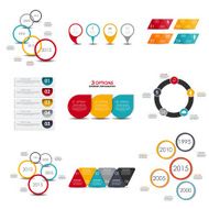 Collection of Infographic Templates for Business Vector Illustra N41