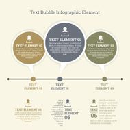 Text Bubble Infographic Element