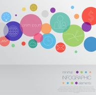 Modern colorful infographic design