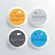 Modern business circle style options banner Vector eps10 N3