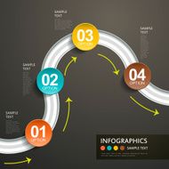 abstract 3d paper infographics N24